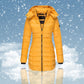 🔥HOT SALE 49% OFF🔥 Winter Women's Mid-length Padded Jacket Warm Solid Color Hooded Jacket