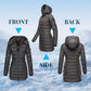 🔥HOT SALE 49% OFF🔥 Winter Women's Mid-length Padded Jacket Warm Solid Color Hooded Jacket