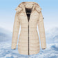 🔥HOT SALE 49% OFF🔥 Winter Women's Mid-length Padded Jacket Warm Solid Color Hooded Jacket