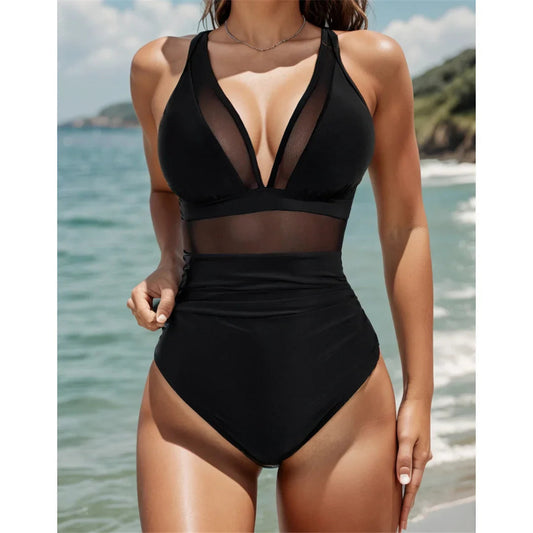 🌞Summer Fashion🌊Mesh Tummy Control Swimsuit