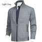 💥2024 Fall Sale 49% OFF🔥 Men's Solid Color Standing Collar Fashion Cardigan Sweater Knit Jacket