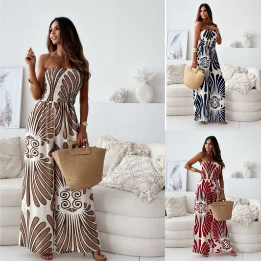 💞Limited Time Offer 39% OFF🌷Shoulder Sleeveless Jumpsuit with Wide Legs