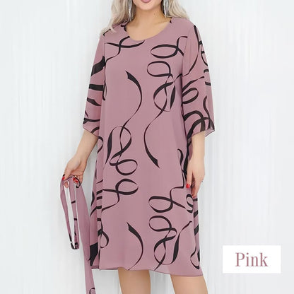 🌷Limited Time Offer 41% OFF💞Elegant Loose Midi Dress with Ruffled Sleeves