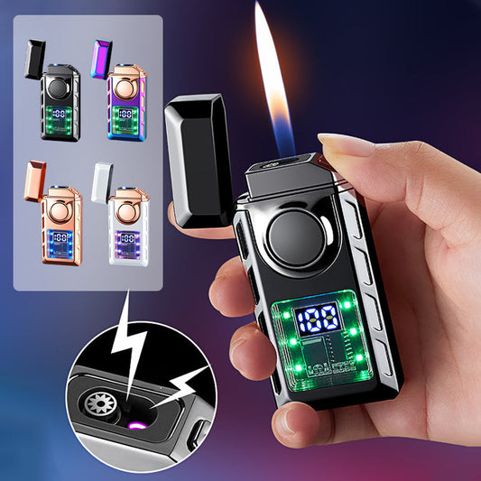 🔥Exclusive Offers💥Multi-Functional Dual Flame Lighter with Colored Lights