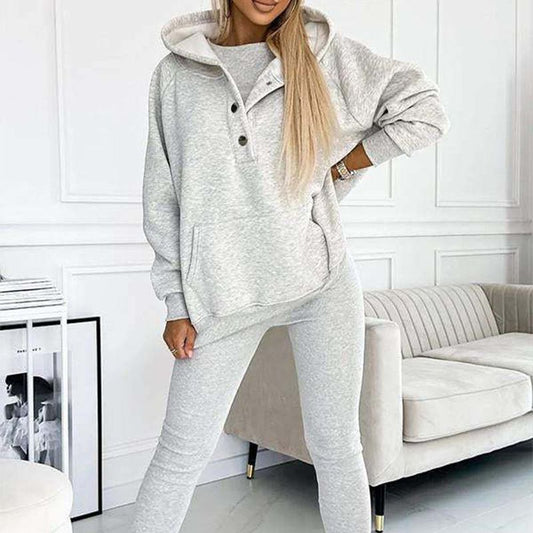 Hooded Casual and Comfortable Sweatshirt Suit