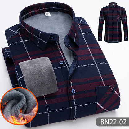 Men's Casual Thickened Warm Shirts